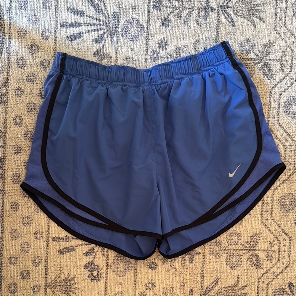 Nike Women's Athletic Shorts in Blue and Black